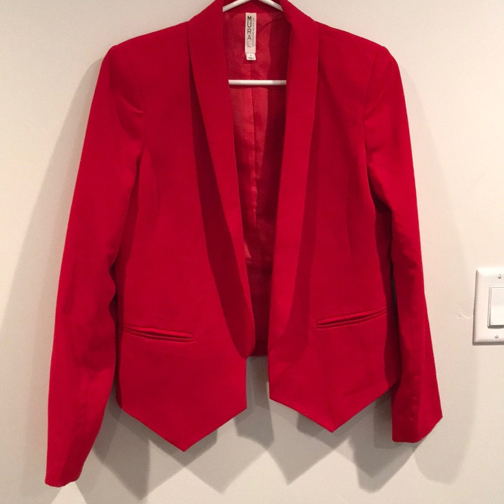 Red Mural Blazer